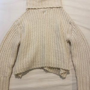 white turtleneck sweater